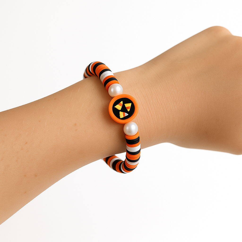 Candy Corn Charm Bracelet