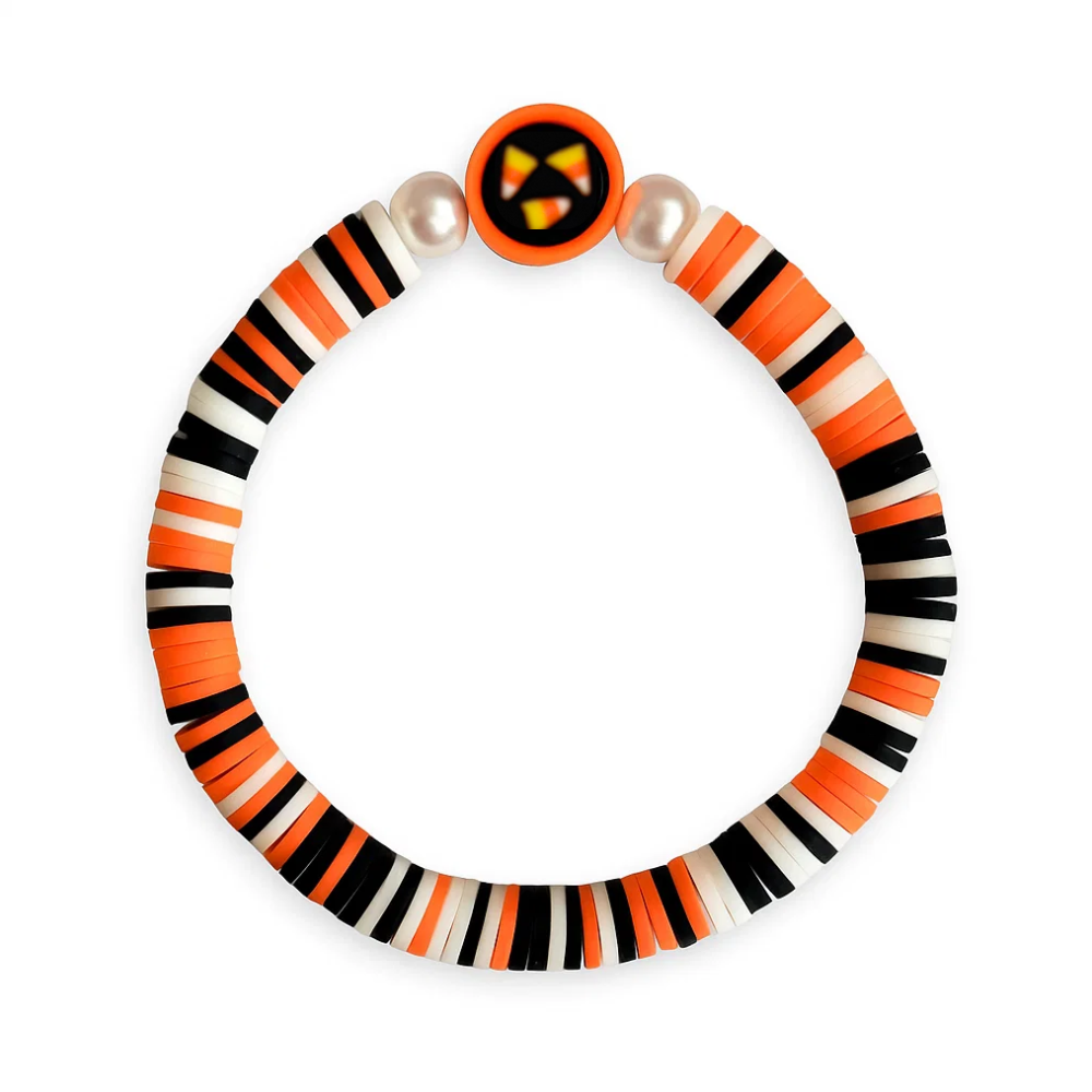 Candy Corn Charm Bracelet