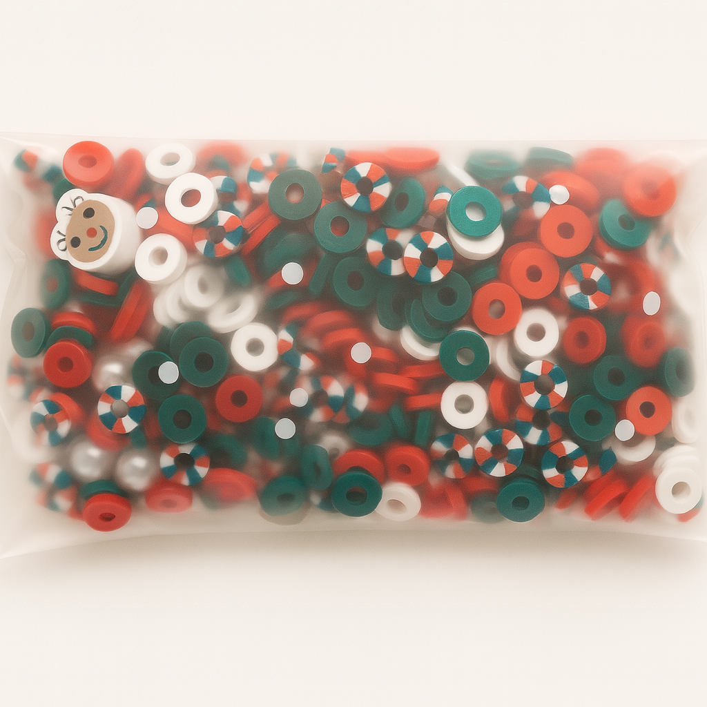 Christmas bead confetti