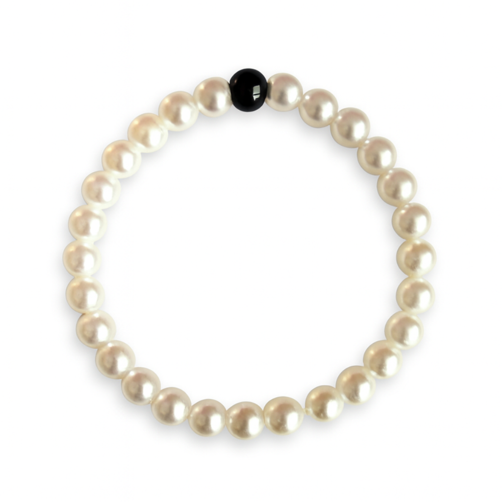 Black Bead Bracelet